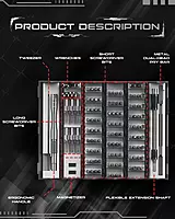 Precision Mechanic Tool Set 128 in 1 Magnetic Screwdriver Kit for PC, Mobile, Laptop, MacBook, PS5, Xbox & Camera Repair
