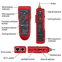 Lan Tester with Wire Tracker, Cable Tracker, RJ11 RJ45 Line Finder Cable Tester for Network LAN Ethernet Cable Collation, Phone Telephone Line Tester