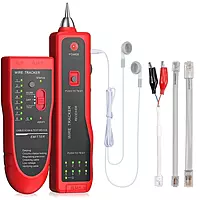 Lan Tester with Wire Tracker, Cable Tracker, RJ11 RJ45 Line Finder Cable Tester for Network LAN Ethernet Cable Collation, Phone Telephone Line Tester