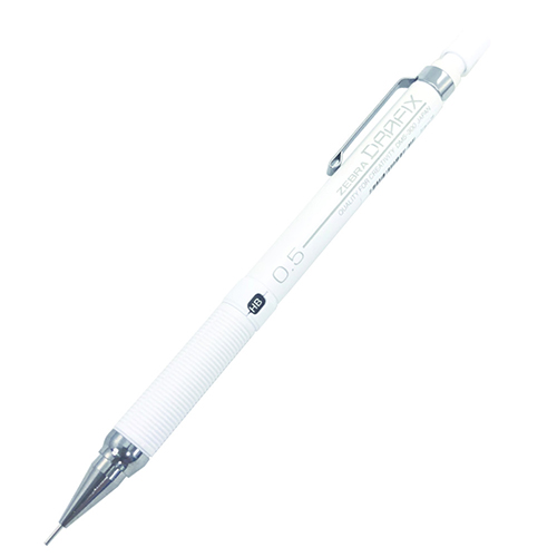 Zebra Drafix Mechanical Pencil White 0.5