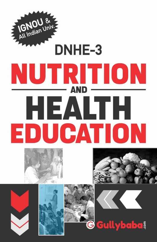 IGNOU DNHE-03 - Nutrition and Health Education, Latest Help Book Edition