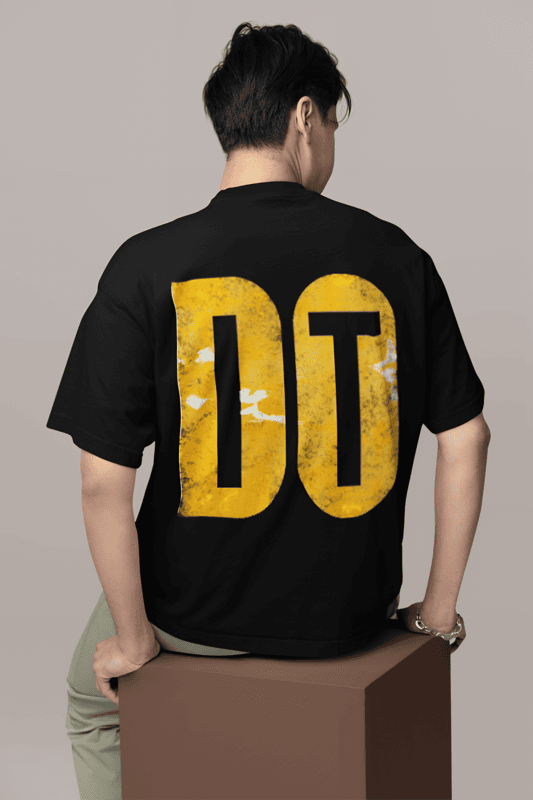 DO IT Black Oversized Tshirt
