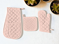 Kitchen Combo Set – Apron, Mitt, Holder & Towels