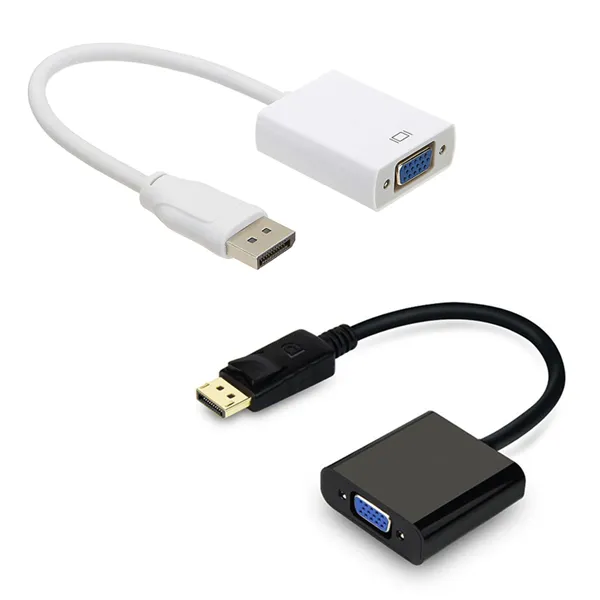 DisplayPort (DP) Male  to VGA Adapter Female , Gold-Plated Compatible with Computer, Desktop, Laptop, PC, Monitor, Projector, HDTV TD-260TC DisplayPort (DP) Male  to VGA Adapter Female , Gold-Plated Compatible with Computer, Desktop, Laptop, PC, Monitor, Projector, HDTV TD-260TC