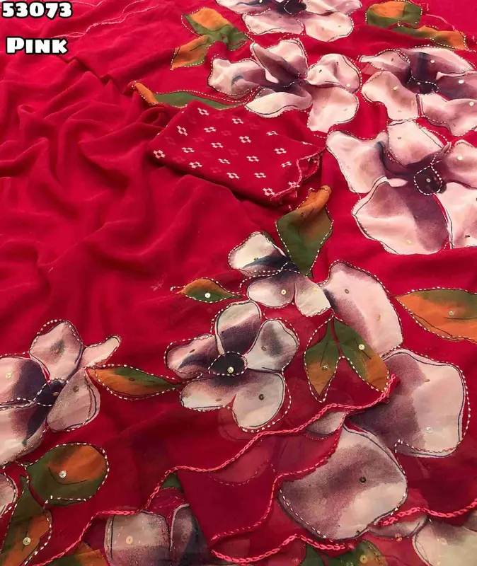 Flora Soft Weightless Chiffon Saree