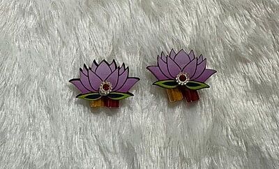 Lotus Haldi KumKum Set