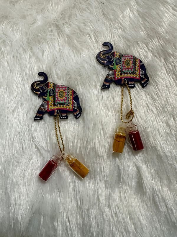 Elephant Haldi KumKum Set