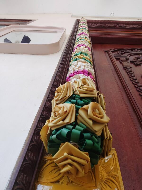 Palm leaf door garland3 Palm leaf door garland3