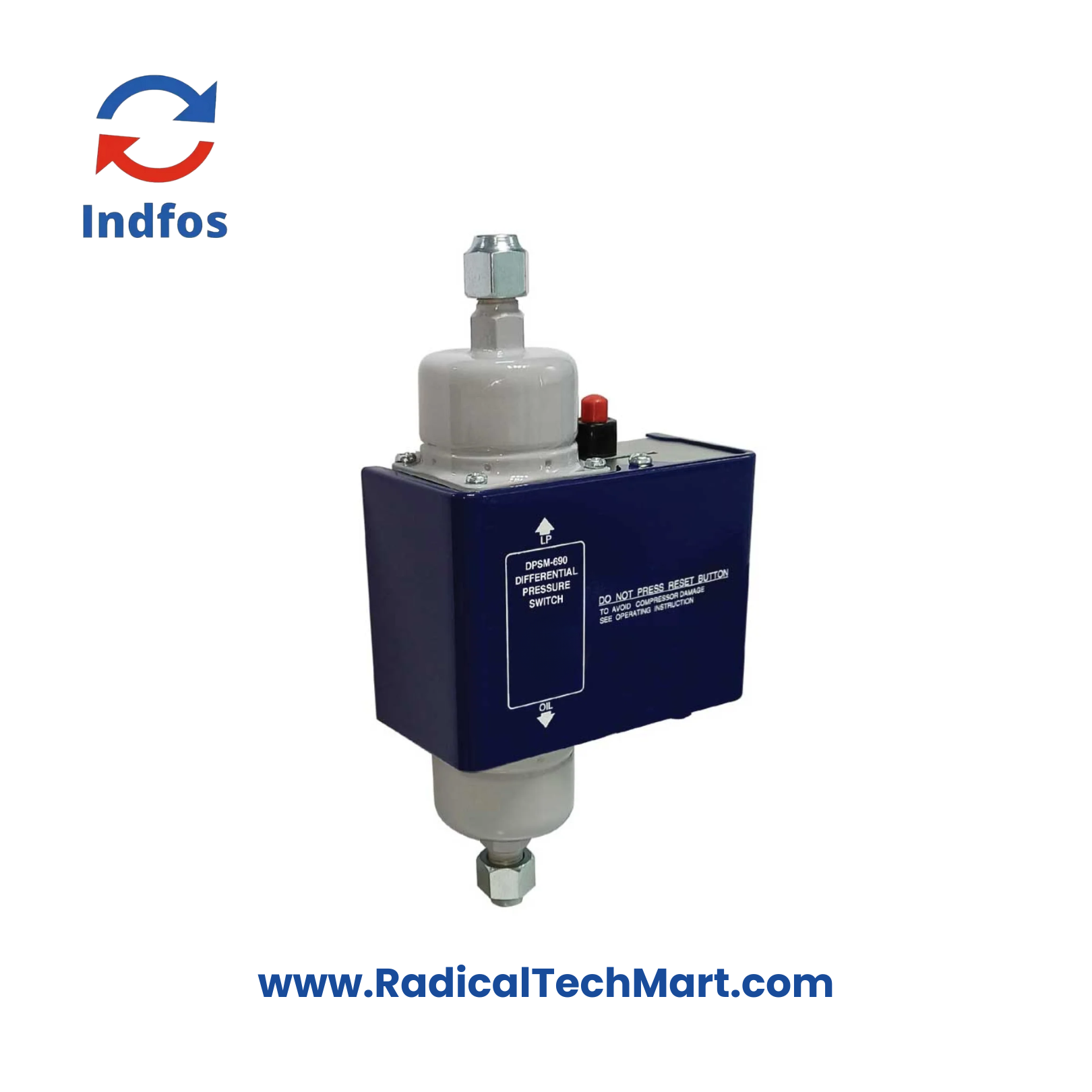 Indfos DPSM-690 A4 Industrial Pressure Switch with Adjustable Range