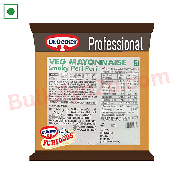 DR OETKER SMOKY PERI PERI MAYO 1KG
