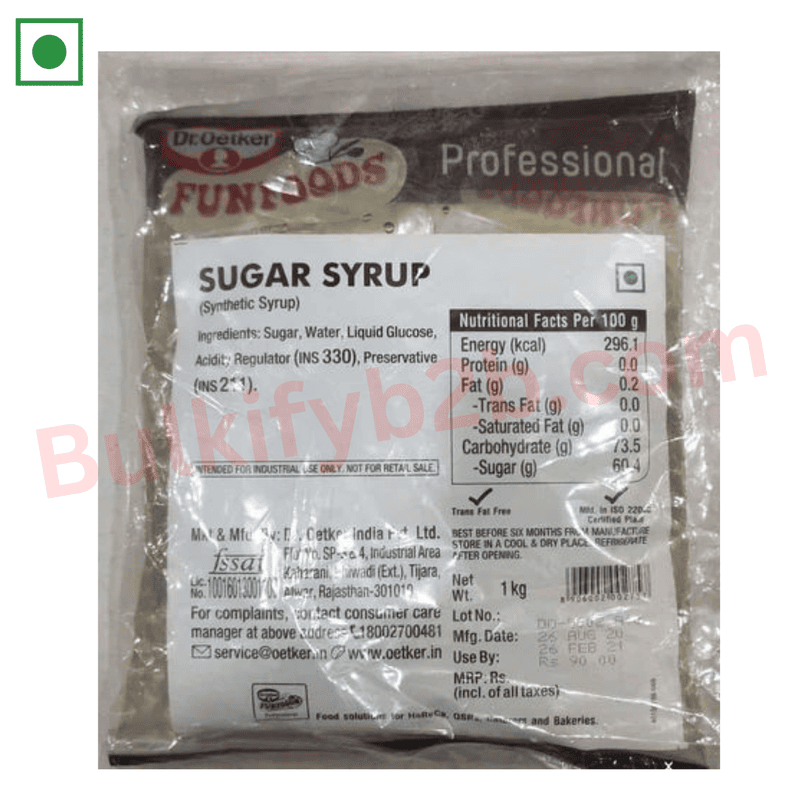 DR OETKER SUGAR SYRUP 1KG