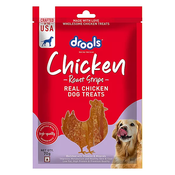Drools Real Chicken Roast Strip Dog Treat