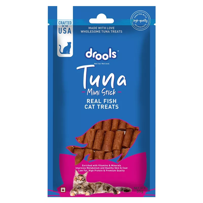 Drools Tuna Real Fish Mini Stick Cat Treat