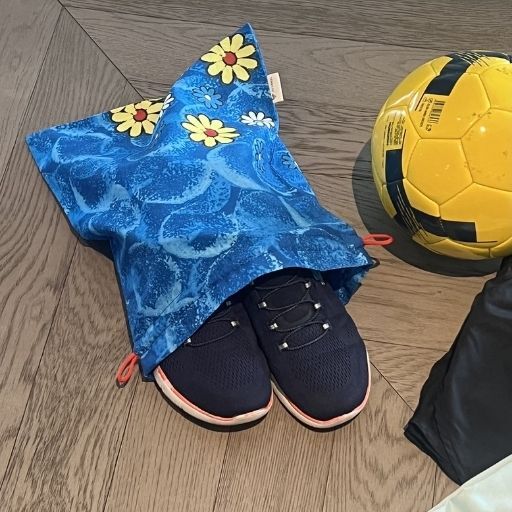 DRAWSTRING BAG FLOWERS