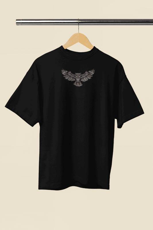 Dream Big Black Oversized Tshirt
