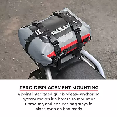 Viaterra Drybag 8L - 100% Waterproof Motorcycle Tailbag/Rear Rack Bag (Universal with Versatile Mounting) Viaterra Drybag 8L - 100% Waterproof Motorcycle Tailbag/Rear Rack Bag (Universal with Versatile Mounting)