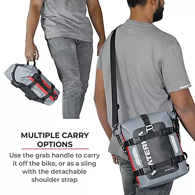 Viaterra Drybag 8L - 100% Waterproof Motorcycle Tailbag/Rear Rack Bag (Universal with Versatile Mounting) Viaterra Drybag 8L - 100% Waterproof Motorcycle Tailbag/Rear Rack Bag (Universal with Versatile Mounting)