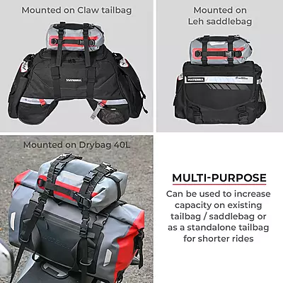 Viaterra Drybag 8L - 100% Waterproof Motorcycle Tailbag/Rear Rack Bag (Universal with Versatile Mounting) Viaterra Drybag 8L - 100% Waterproof Motorcycle Tailbag/Rear Rack Bag (Universal with Versatile Mounting)