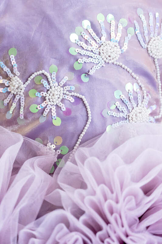 Lavender Bloom Ball Gown