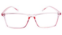 Soigné Female Rectangular Spectacle Frame.Light Pink-Large Soigné Female Rectangular Spectacle Frame.Light Pink-Large