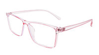 Soigné Female Rectangular Spectacle Frame.Light Pink-Large Soigné Female Rectangular Spectacle Frame.Light Pink-Large
