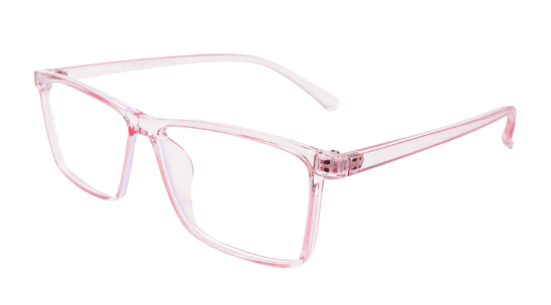 Soigné Female Rectangular Spectacle Frame.Light Pink-Large Soigné Female Rectangular Spectacle Frame.Light Pink-Large