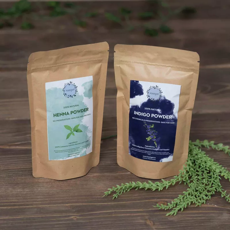 Natural Hair Dye Combo - Henna & Indigo