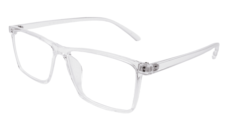 Soigné Unisex Rectangular Spectacle Frame.Transparent-Large
