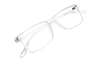 Soigné Unisex Rectangular Spectacle Frame.Transparent-Large