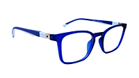 Soigné Kids&Teens Square Spectacle Frame-Blue.(6-13)Y-Unisex
