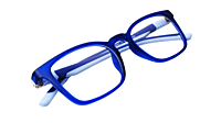 Soigné Kids&Teens Square Spectacle Frame-Blue.(6-13)Y-Unisex