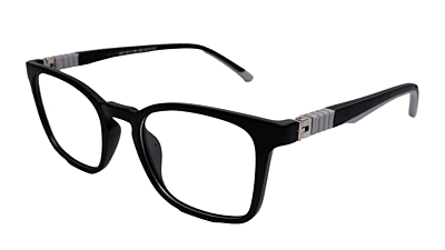 Soigné Kids&Teens Square Spectacle Frame-Black&Grey.(6-13)Y-Unisex