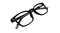 Soigné Kids&Teens Square Spectacle Frame-Black&Grey.(6-13)Y-Unisex