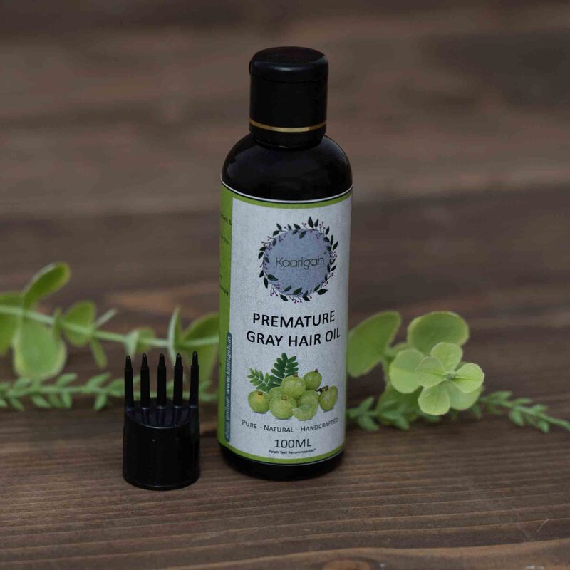 Premature Grey Hair Oil - Amla & Hibiscus