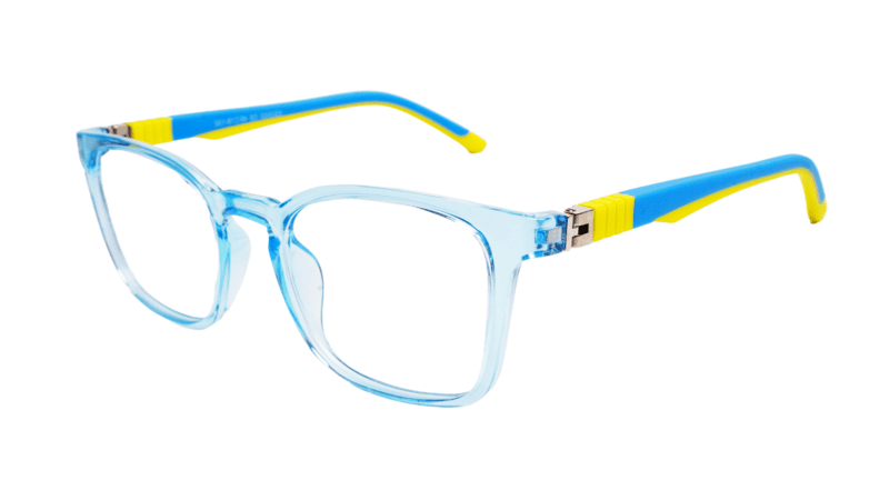 Soigné Kids&Teens Square Spectacle Frame-Blue&Yellow.(6-13)Y-Unisex