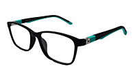 Soigné Kids Rectangular Spectacle Frame.Black&Green.(5-11)Y-Unisex Soigné Kids Rectangular Spectacle Frame.Black&Green.(5-11)Y-Unisex