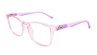 Soigné Kids Small Square Spectacle Frame.Pink&Purple(6-13)Y-Girl
