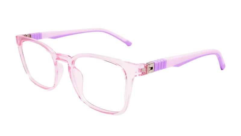 Soigné Kids Small Square Spectacle Frame.Pink&Purple(6-13)Y-Girl