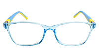 Soigné Kids Rectangular Spectacle Frame.Blue&Yellow.(5-12)Y-Unisex