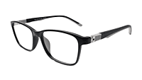 Soigné Kids&Teens Rectangular Spectacle Frame.Black&Grey.(7-14)Y-Unisex