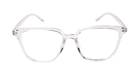 Soigné Unisex Oversized Square Spectacle Frame.Transparent Color