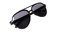 Soigné Unisex Large Aviator Sunglasses.Black&Red