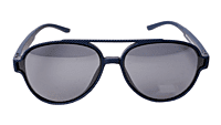 Soigné Unisex Large Aviator Sunglasses.Black&Blue