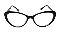 Soigné Female Cat Eye Spectacle Frame.Black-Large