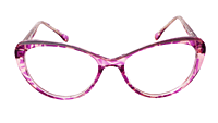 Soigné Female Large Cat Eye Spectacle.Purple&Transparent