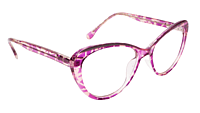 Soigné Female Large Cat Eye Spectacle.Purple&Transparent