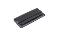 PU Leather Pouch For Sunglasses & Spectacle Frames. Shiny Black Color. (Black-1qty)