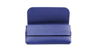 PU Leather Pouch For Sunglasses & Spectacle Frames. Shiny Blue Color Pouch. (Blue-1qty)