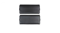 PU Leather Pouch For Sunglasses & Spectacle Frames. Shiny Black Color.(Black-2qty)