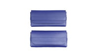 PU Leather Pouch For Sunglasses & Spectacle Frames. Shiny Blue Color Pouch.(Blue-2)
